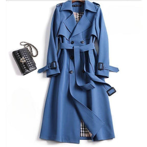 Sobretudo com Bolsos Botões e Cinto Azul, loja de roupa feminina eleganza style, Sobretudo Jessie - Eleganza Style