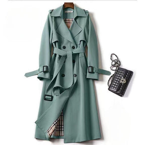 Sobretudo com Bolsos Botões e Cinto Verde, loja de roupa feminina eleganza style, Sobretudo Jessie - Eleganza Style