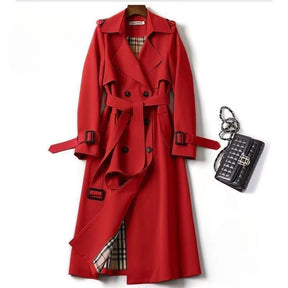 Sobretudo com Bolsos Botões e Cinto Vermelho, loja de roupa feminina eleganza style, Sobretudo Jessie - Eleganza Style