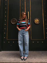 T-Shirt Camisa Oversize Basica Estampada - Classic Listras Horizontais - Loja de Roupa Feminina - Eleganza Style