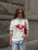 T-Shirt Camisa Oversize Basica Estampada - Hello Kitty Fruits - Loja de Roupa Feminina - Eleganza Style