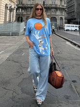 T-Shirt Camisa Oversize Basica Estampada - Pernalonga - Loja de Roupa Feminina - Eleganza Style