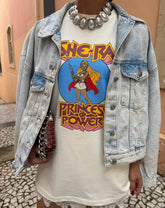 T-Shirt Camisa Oversize Basica Estampada - She-Ra Princess Of Power- Loja de Roupa Feminina - Eleganza Style