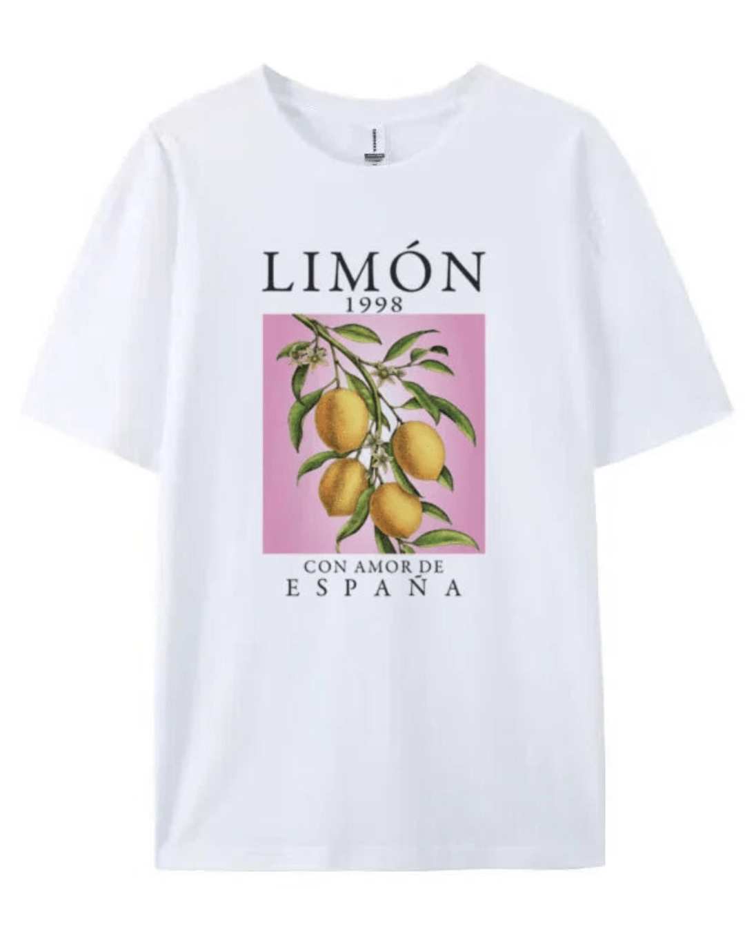 T-Shirt Camisa Oversize Basica - Limón - Loja de Roupa Feminina - Eleganza Style