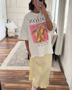 T-Shirt Camisa Oversize Basica - Limón - Loja de Roupa Feminina - Eleganza Style