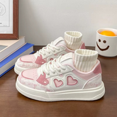 Tênis Plataforma Feminino Vintage - Heart - Loja de Roupa Feminina - Eleganza Style