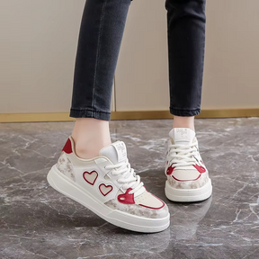 Tênis Plataforma Feminino Vintage - Heart - Loja de Roupa Feminina - Eleganza Style