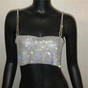 Top em Strass Brilhante - Melissa - Loja de Roupa Feminina - Eleganza Style