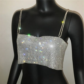 Top em Strass Brilhante - Melissa - Loja de Roupa Feminina - Eleganza Style
