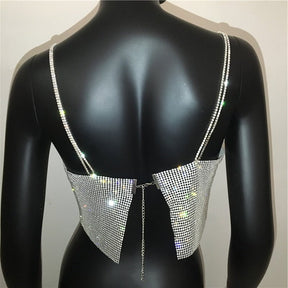 Top em Strass Brilhante - Melissa - Loja de Roupa Feminina - Eleganza Style