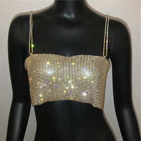Top em Strass Brilhante - Melissa - Loja de Roupa Feminina - Eleganza Style