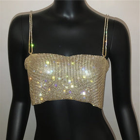 Top em Strass Brilhante - Melissa - Loja de Roupa Feminina - Eleganza Style