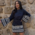 Vestido Amelia Vestido Bordado Vintage Preto, Vestido Amelia - Eleganza Style Eleganza Style P Preto 