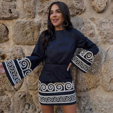 Vestido Amelia Vestido Bordado Vintage Preto, Vestido Amelia - Eleganza Style Eleganza Style P Preto 