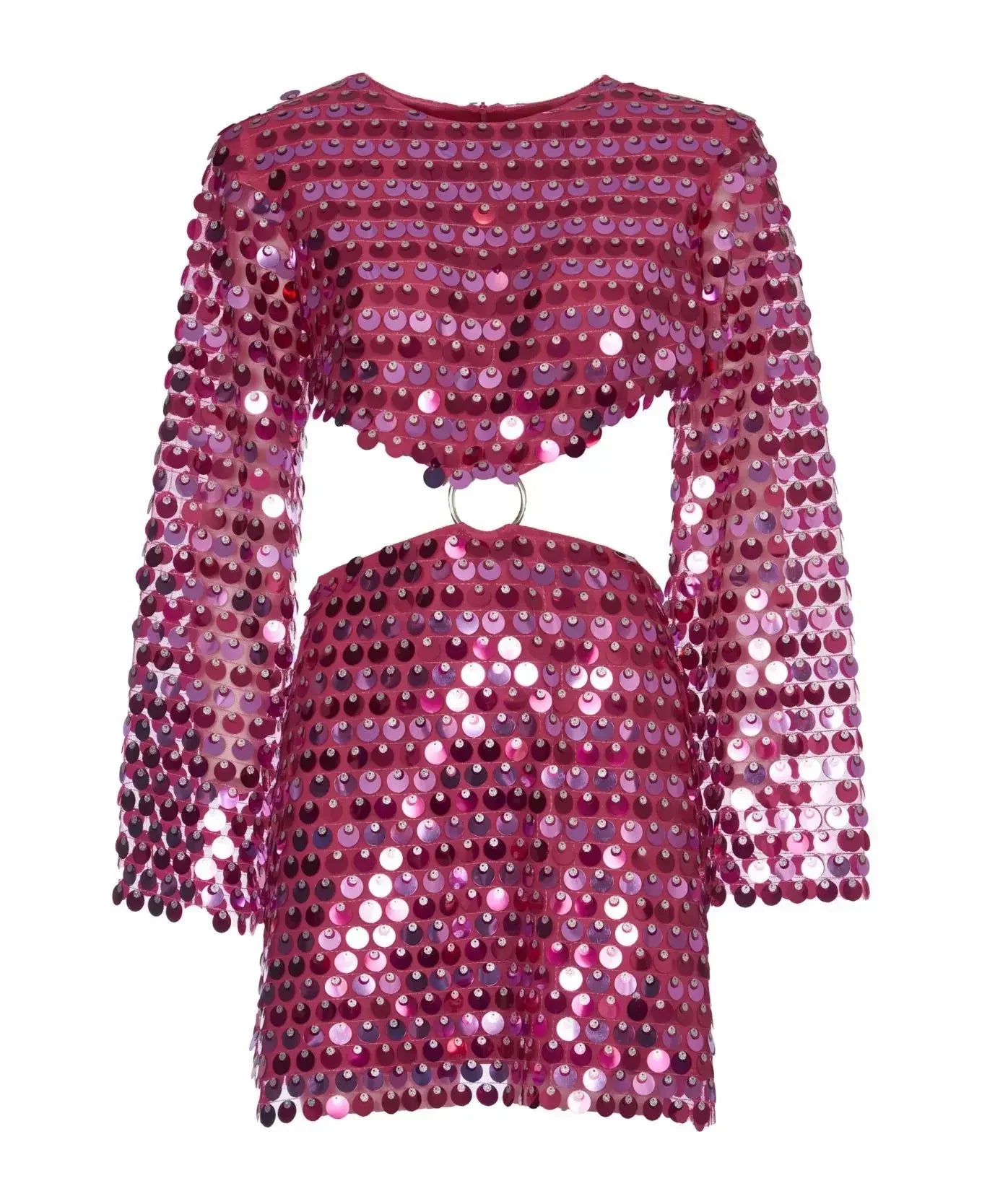Vestido Curto Brilhante - Glow - Rosa - Loja de Roupa Feminina - Eleganza Style