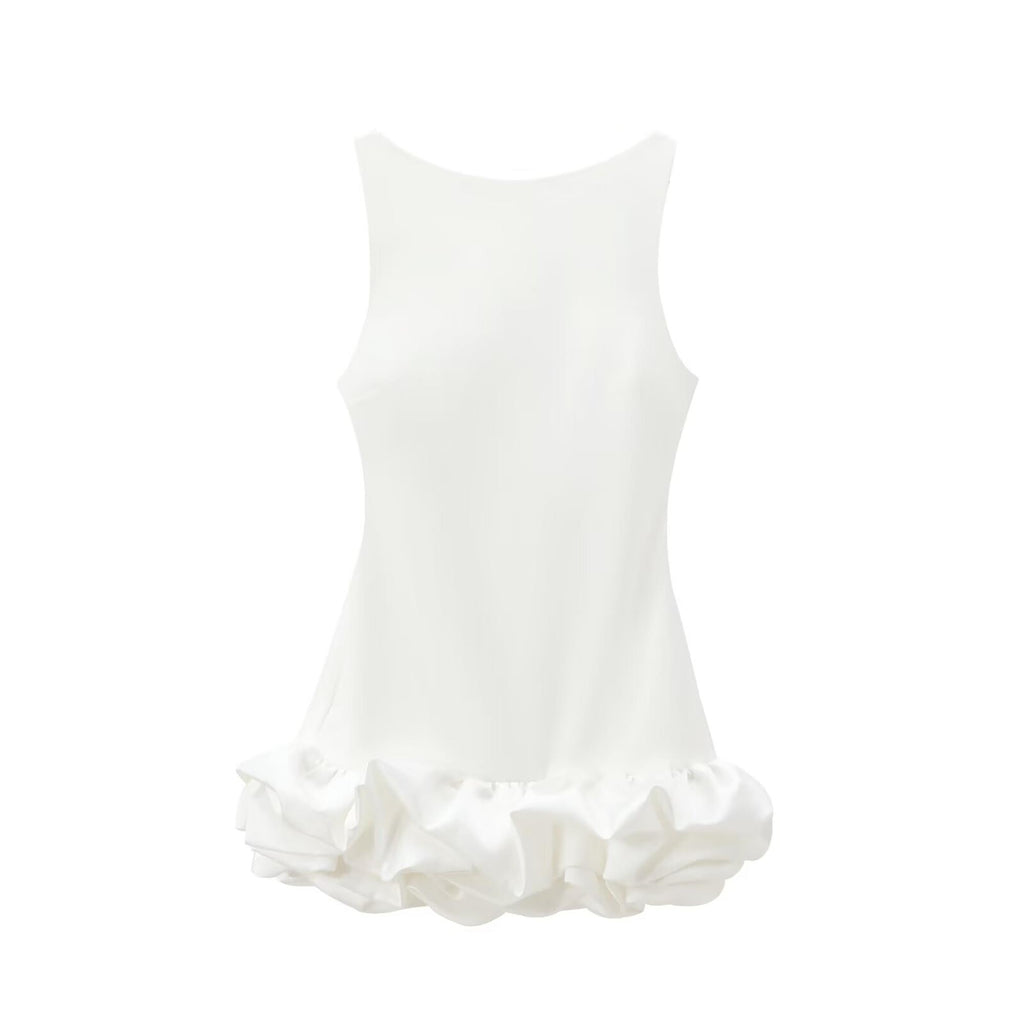 Vestido Curto Com Babados - Duda - Loja de Roupa Feminina - Eleganza Style