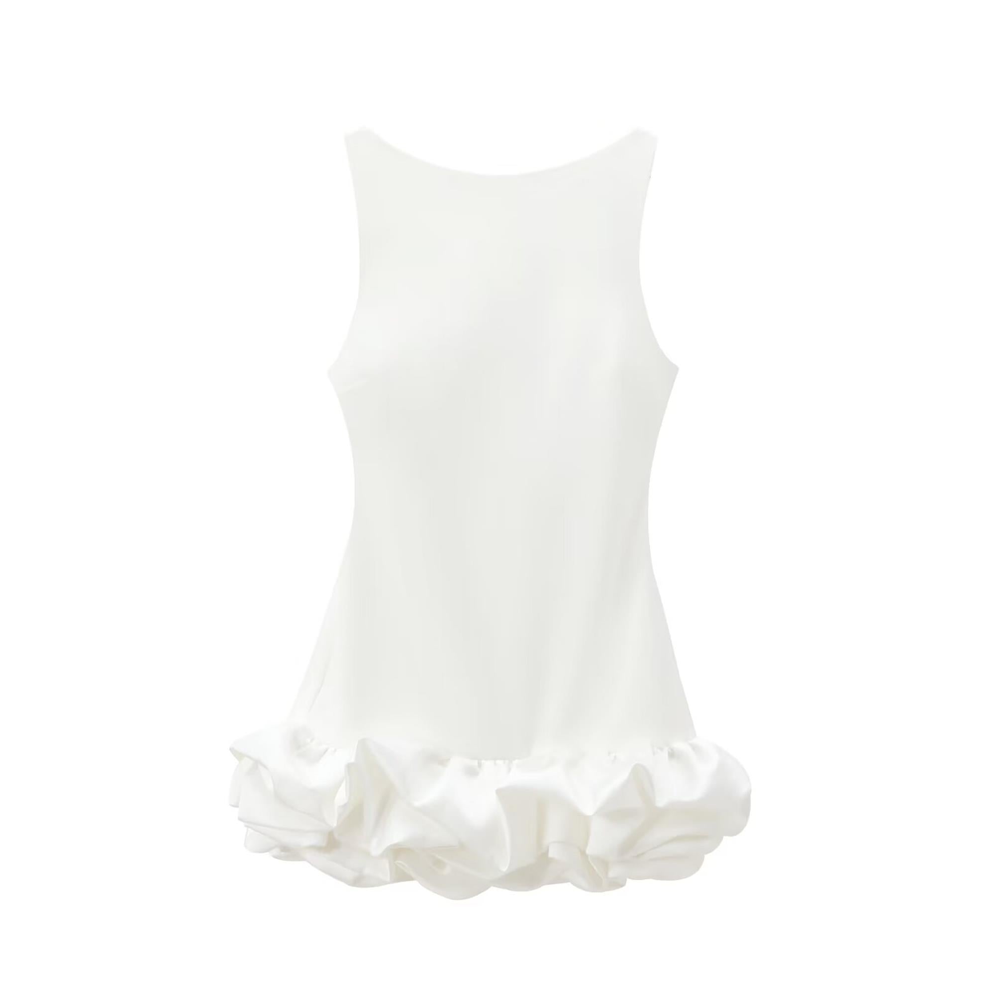 Vestido Curto Com Babados - Duda - Loja de Roupa Feminina - Eleganza Style