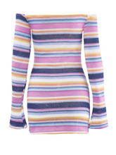 Vestido Curto Tricotado Manga Longa - Analu - Loja de Roupa Feminina - Eleganza Style