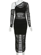 Vestido Jasmine Vestido Elegante De Tela Cropped e Saia Preto, Vestido Jasmine - Eleganza Style Eleganza Style 