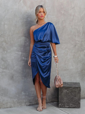 Vestido Feminino Social - Sandy - Azul - Loja de Roupa Feminina - Eleganza Style