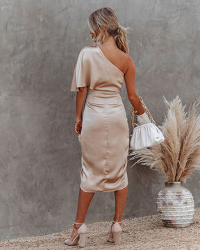 Vestido Feminino Social - Sandy - Dourado - Loja de Roupa Feminina - Eleganza Style