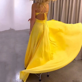 Vestido Feminino Soltinho Verão - Janna - Amarelo - Loja de Roupa Feminina - Eleganza Style