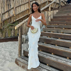 Vestido Longo Branco Gizella - Loja de Roupa Feminina - Eleganza Style