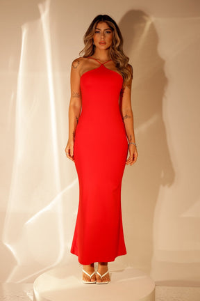 Vestido Longo Com Fenda Poliamida Preto - Layse - Loja de Roupa Feminina - Eleganza Style