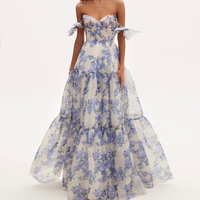 Vestido Longo Corset Estampado - Sireh - Loja de Roupa Feminina - Eleganza Style