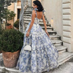 Vestido Longo Corset Estampado - Sireh - Loja de Roupa Feminina - Eleganza Style