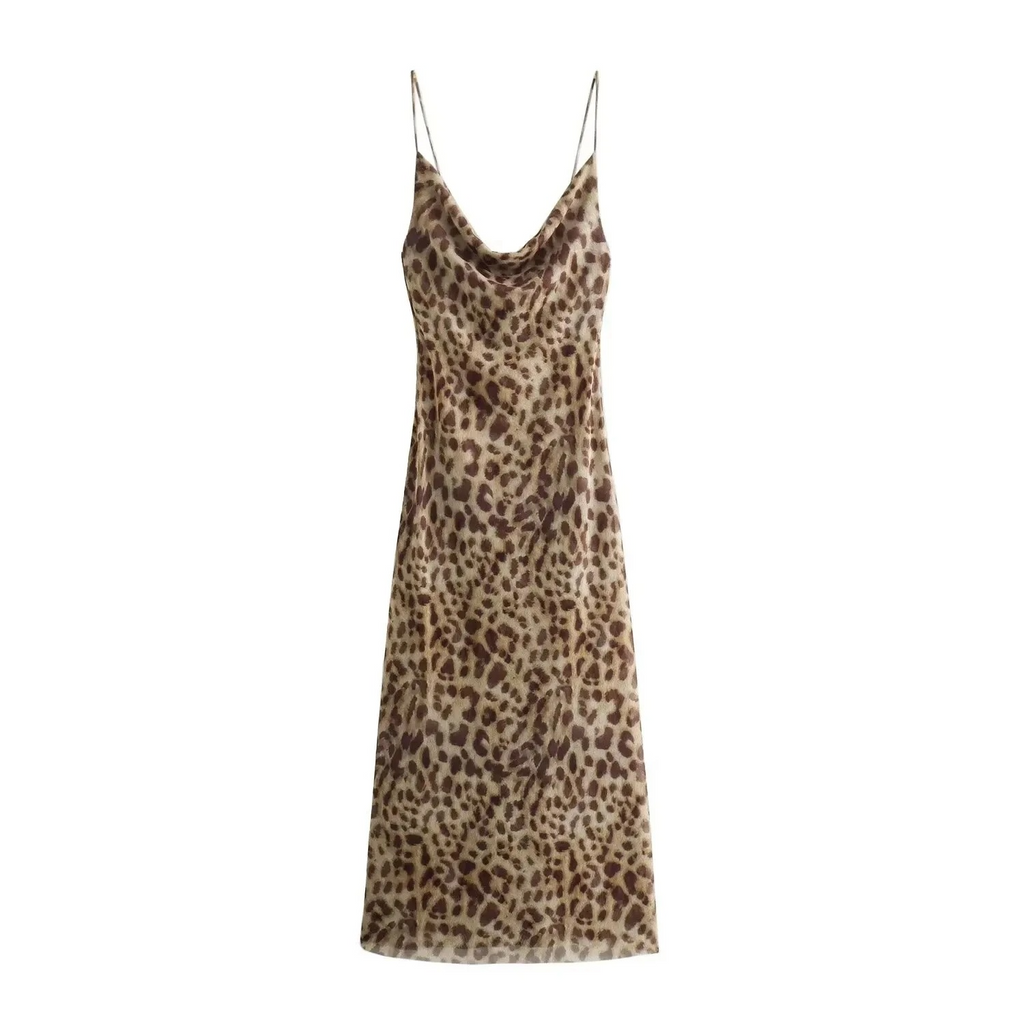 Vestido Longo Estampado - Leo - Loja de Roupa Feminina - Eleganza Style