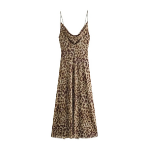 Vestido Longo Estampado - Leo - Loja de Roupa Feminina - Eleganza Style
