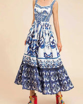 Vestido Longo Estampado - Lice - Loja de Roupa Feminina - Eleganza Style