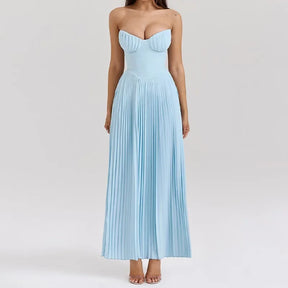 Vestido Longo Plissado - Mermaid - Loja de Roupa Feminina - Eleganza Style