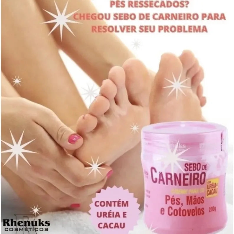 Creme Hidratante Anti Rachaduras | Pé de Seda™ – Acabe com o ressecamento e as rachaduras dos pés