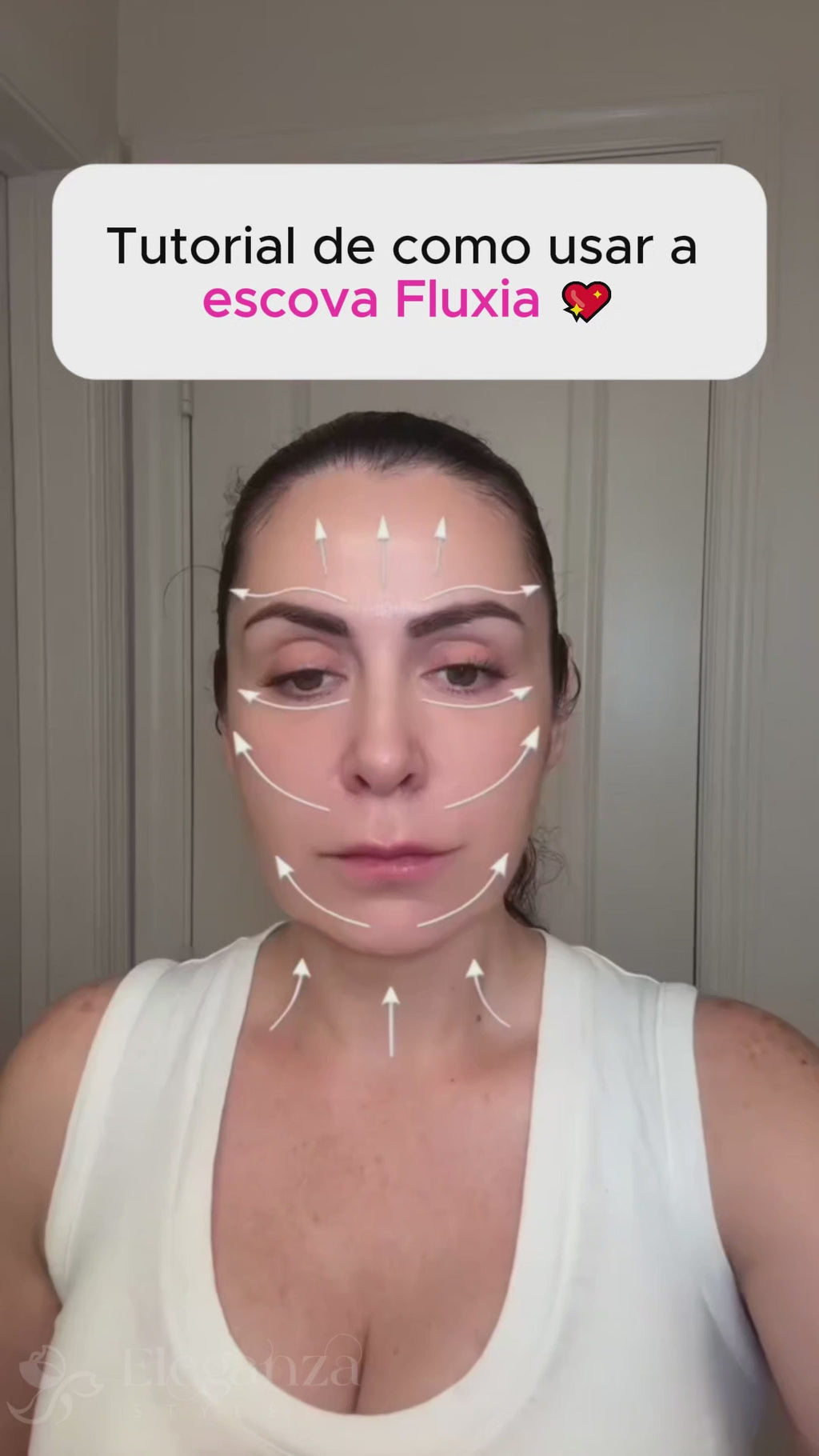 Fluxia® - Escova de Drenagem Linfática Facial - Eleganza Style