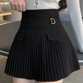 Saia Elegante Plissada Preto, Loja de Roupa Feminina eleganza style, Saia D - Eleganza Style