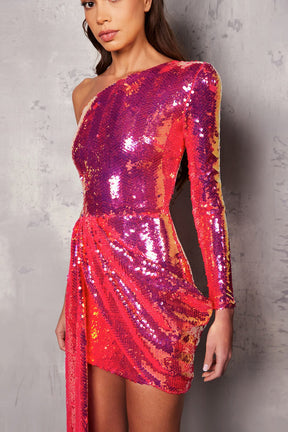 Vestido Curto em Paetês - Gaby